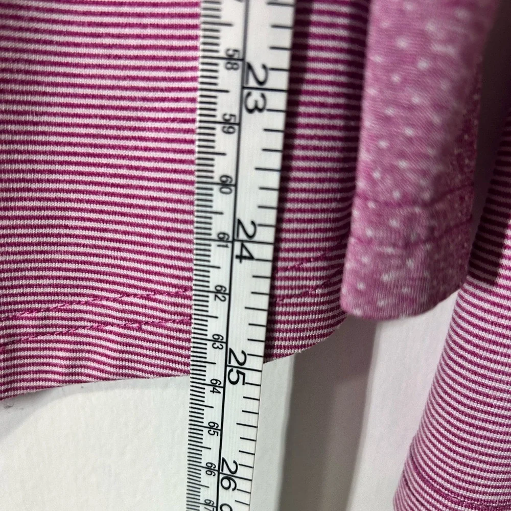Prana Kinley in Vivid Viola Pinstripe Outdoor Shirt Top Long Sleeve Stretch Sz M - Picture 14 of 14